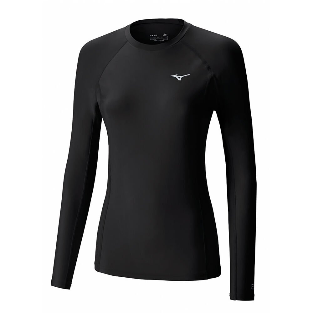 Sudaderas Mizuno Bio Gear LS Mujer Negras Ofertas TCAW-37659